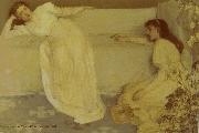 James Mcneill Whistler Symphonie in Wieb Nr. 3 oil on canvas